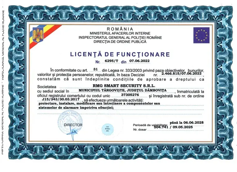 Licență IGPR 6295/T